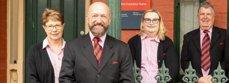 Elders insurance team members at Elders Insurance Hume office